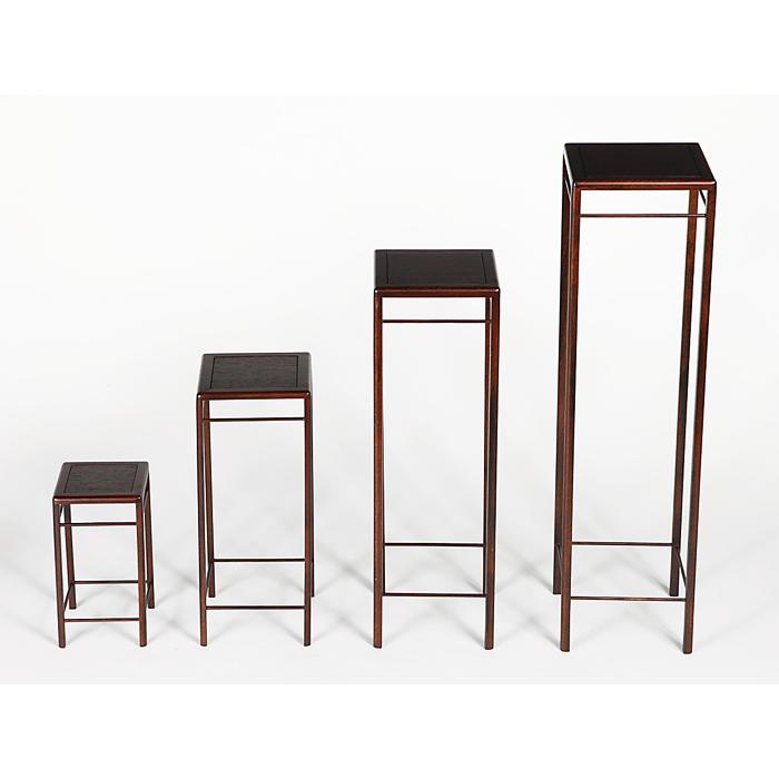 盆栽飾り卓 盆栽飾り台 「正方高卓4点セット」 お得なセット販売