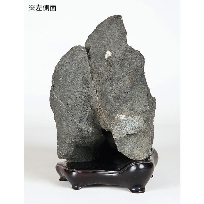 水石 「加茂川石」 盆石 天然石 すいせき 台座付き 現品限り : 盆栽彩