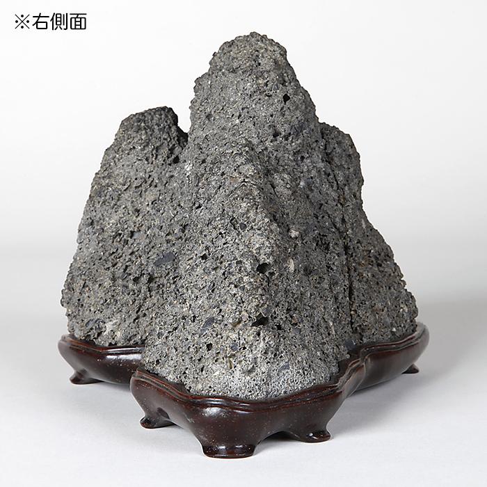 【最終価格】 水石　盆石　台座付 水石 「千仏石」 盆石 天然石 観賞石 すいせき 台座付き 現品