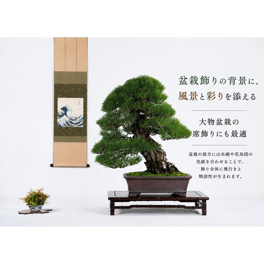 掛け軸 色紙掛け 短冊掛け 衣笠緞子本仕立て 幅31cm 高さ125cm 日本製