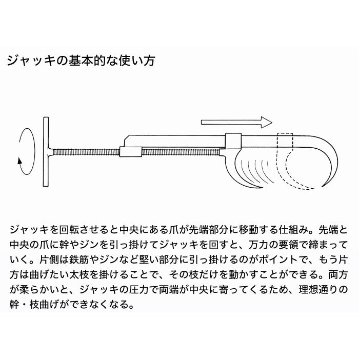 盆栽道具 手入れ道具 「盆栽ジャッキ伸縮両用型 豆 」 ハタガネ型 盆栽