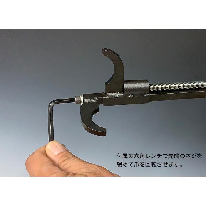 盆栽道具 手入れ道具 「盆栽ジャッキ伸縮両用型 小 」 ハタガネ型 盆栽