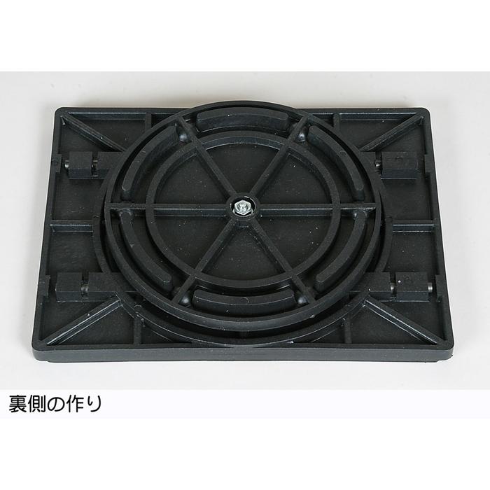 盆栽道具 「クルクル盆栽台（角40型）5台セット」 盆栽 偏照台 回転台
