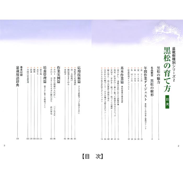 書籍 本 盆栽専門誌「黒松の育て方」クロマツ 手入れ 管理 切り方 曲げ