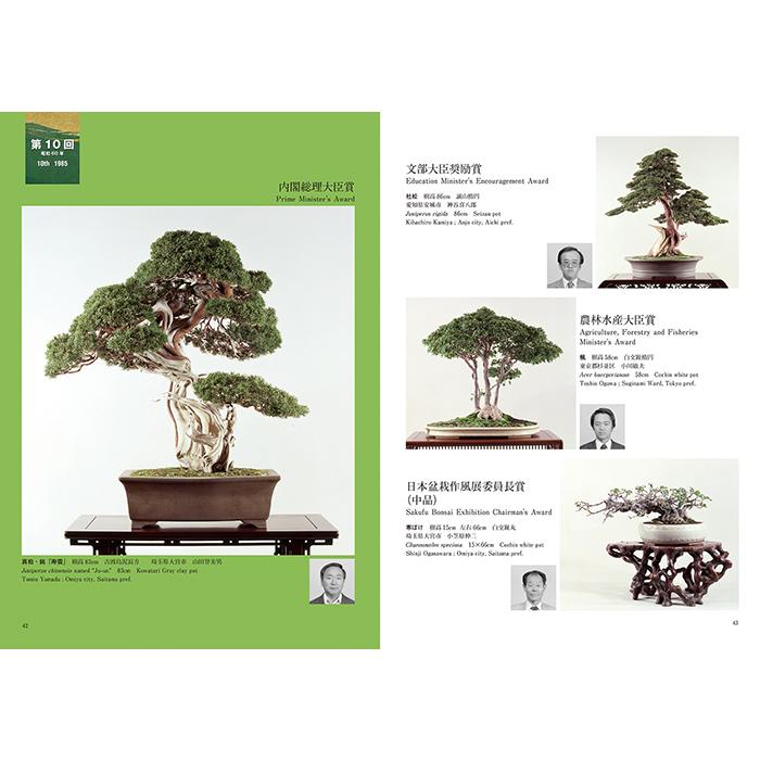 書籍 本 盆栽専門誌「日本盆栽作風展 第50周年記念誌（英訳付）」松柏