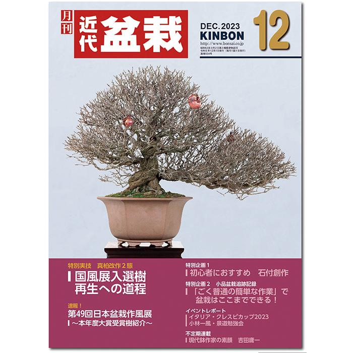 月刊「近代盆栽」2023年12月号 初心者からベテラン愛好家まで