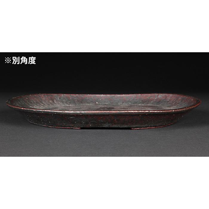 盆栽鉢 植木鉢 「東福寺南蛮丸鉢」 初代 平安東福寺 作家鉢 陶器 飴色