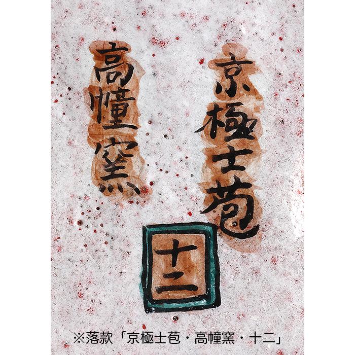 盆栽鉢 京極士苞五彩雨龍図楕円鉢 植木鉢 絵付鉢 色絵 手描き 手造り