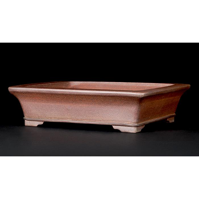 落款有り　盆栽鉢　長方 行山外縁長方鉢 | 盆栽、盆栽書籍、盆栽鉢の通販│近代出版