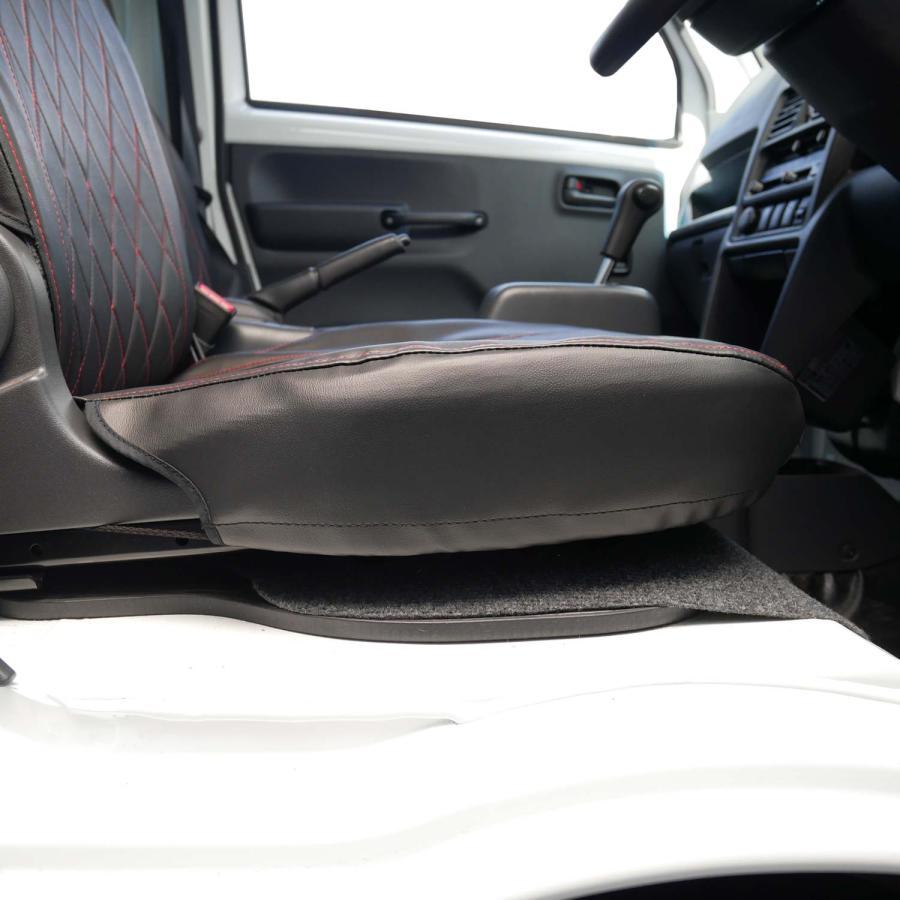 スーパーキャリイ　旧車風　シートカバー　黒　DA16T スーパーキャリイ DA16T シートカバー旧車風 はろーすぺしゃる
