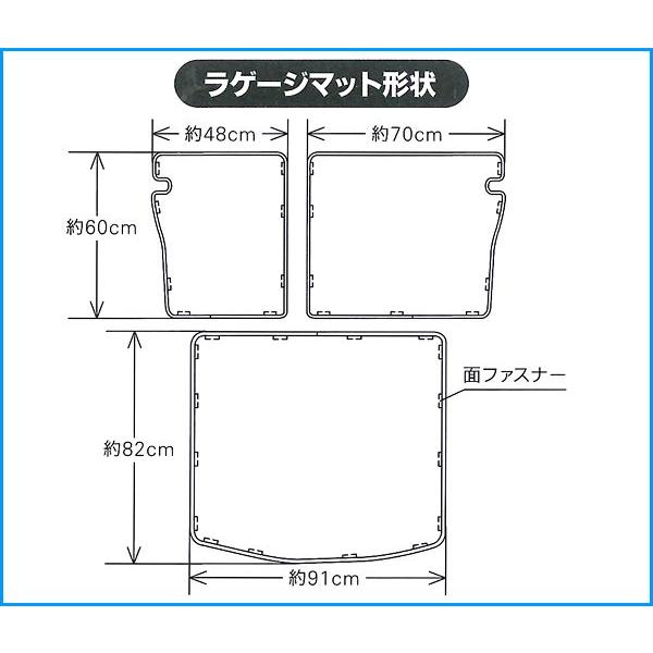 ラゲッジマット 防水 GP2 GP3 GP6 GP7 スバル インプレッサ スポーツ 専用 ラゲージ ウェットスーツ ネオプレーン ブラック J5-3 770157｜bonsan｜04