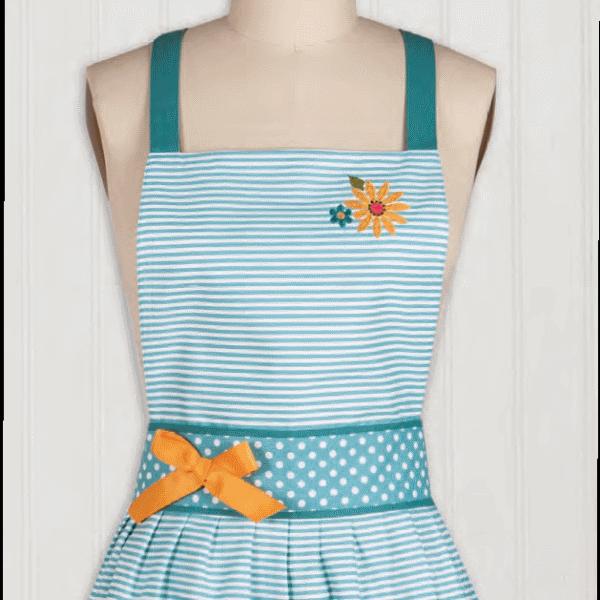 人気のかわいいエプロン/おしゃれ エプロン エンジョイザライド刺繍