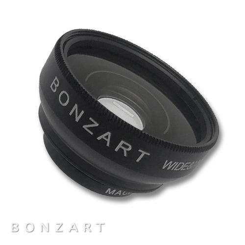 BONZART WIDE ＆MACRO LENS 2in1コンバージョンレンズ 広角 x0.45 / 接写 0.02m（ボンザート ツイーゲル 装着可能） | BONZART