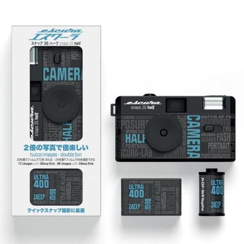 ESCURA snaps 35 HALF ハーフサイズカメラ 35mm 白黒フィルム 付属｜bonz｜08