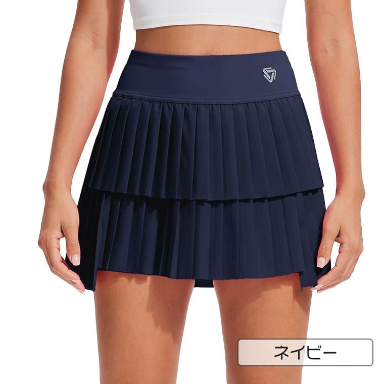 レディース ゴルフ テニス スカート プリーツスコート インナーパンツ
