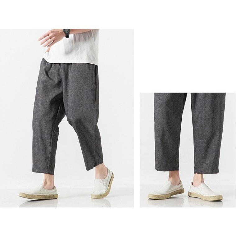 【Y's for men】ワイズフォーメン　麻ワイドパンツ サルエルパンツ ワイドパンツ メンズ 麻パンツ リネンパンツ サルエルパンツ