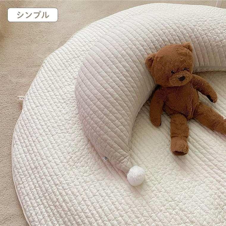 サニーマット ベビー お昼寝マット プレイマット 円形 フリル 出産祝い プレゼント マット 大判 赤ちゃん ベビーマット ギフト 寝相アート 月齢フォト_8