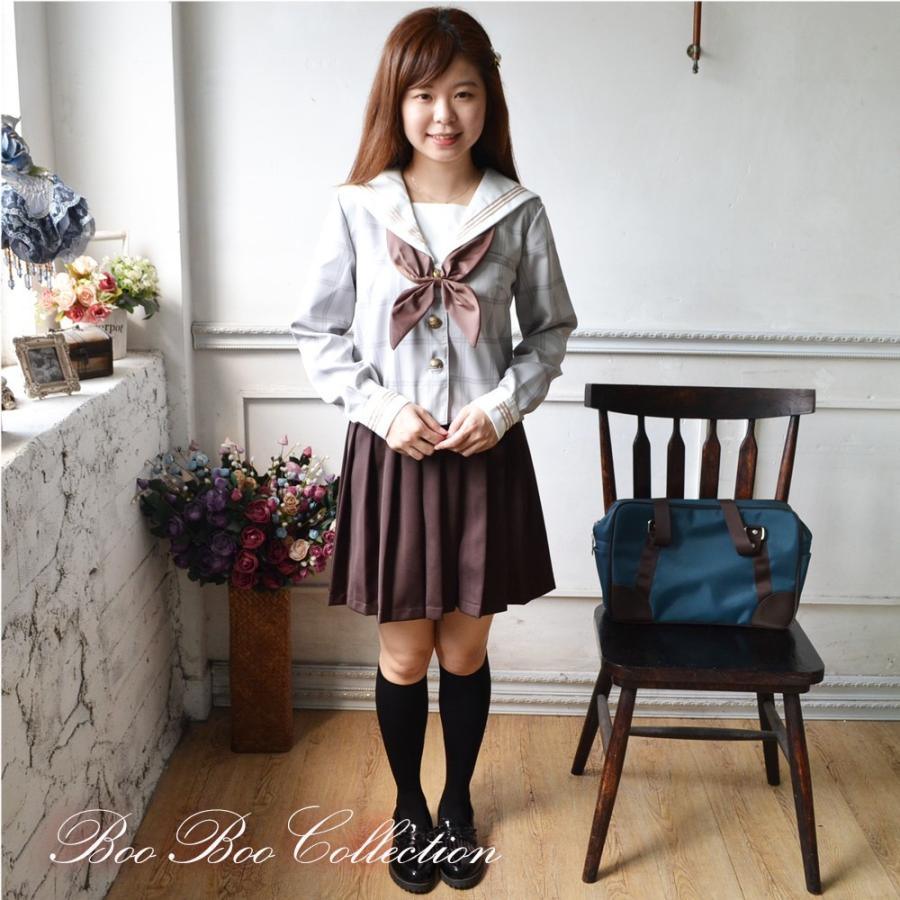 セーラー服 正統派 制服 女子高生 通学 学生 中学 ネイビー 紺