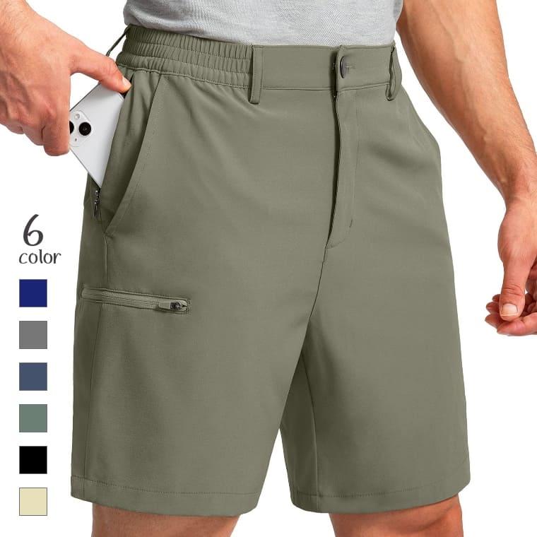 メンズ ショートパンツ 速乾 ストレッチ 多ポケット ハーフパンツ