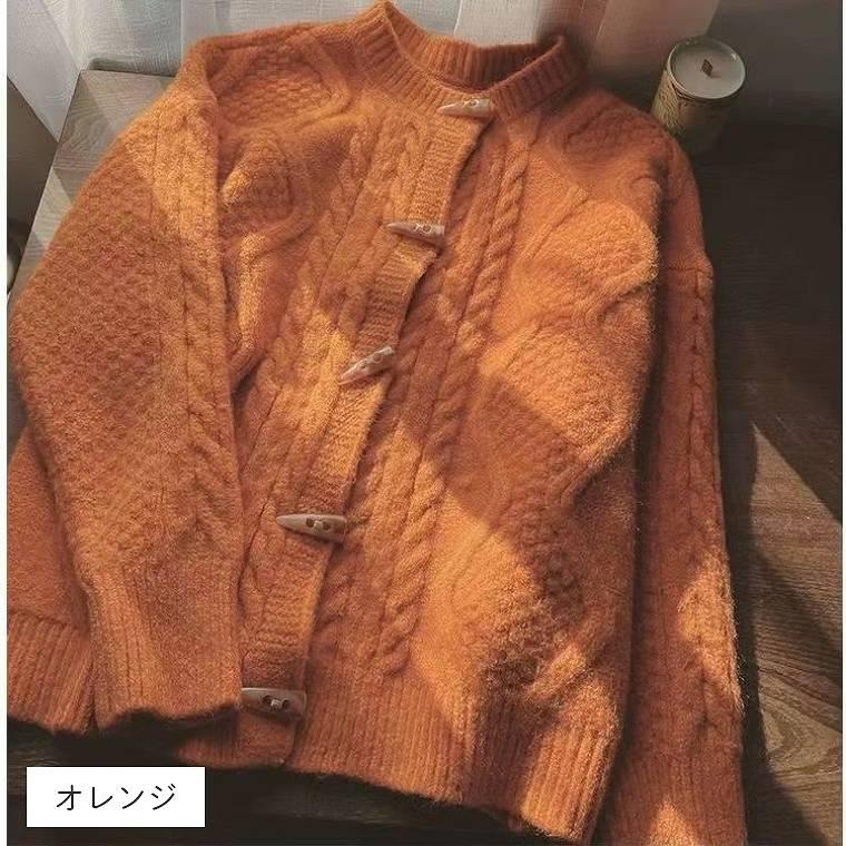 ニット セーター レディース 秋冬 秋 冬 ケーブル編み リブニット