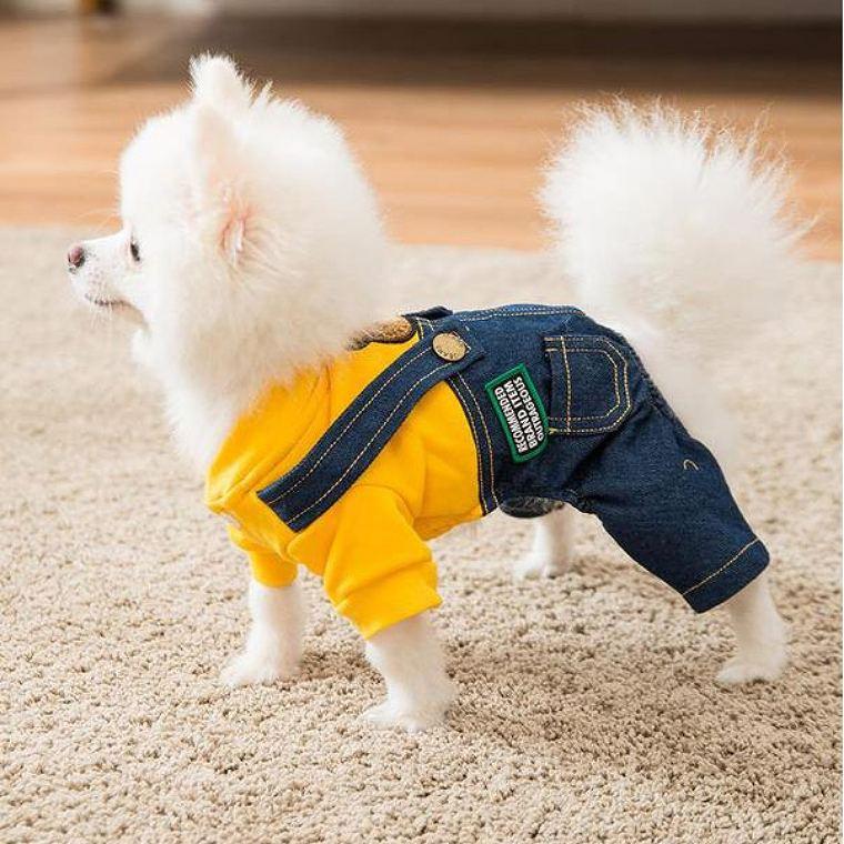 犬 服 ドッグウェア つなぎ ロンパース カバーオール 秋 冬 冬服