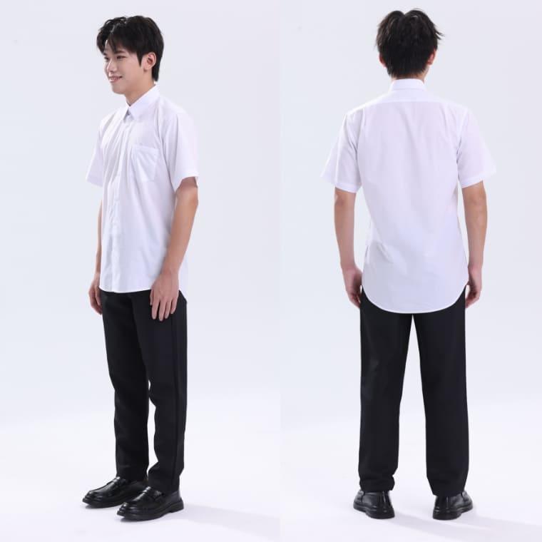 2枚セット スクールシャツ 男子 半袖 ノーアイロン 制服 カッター