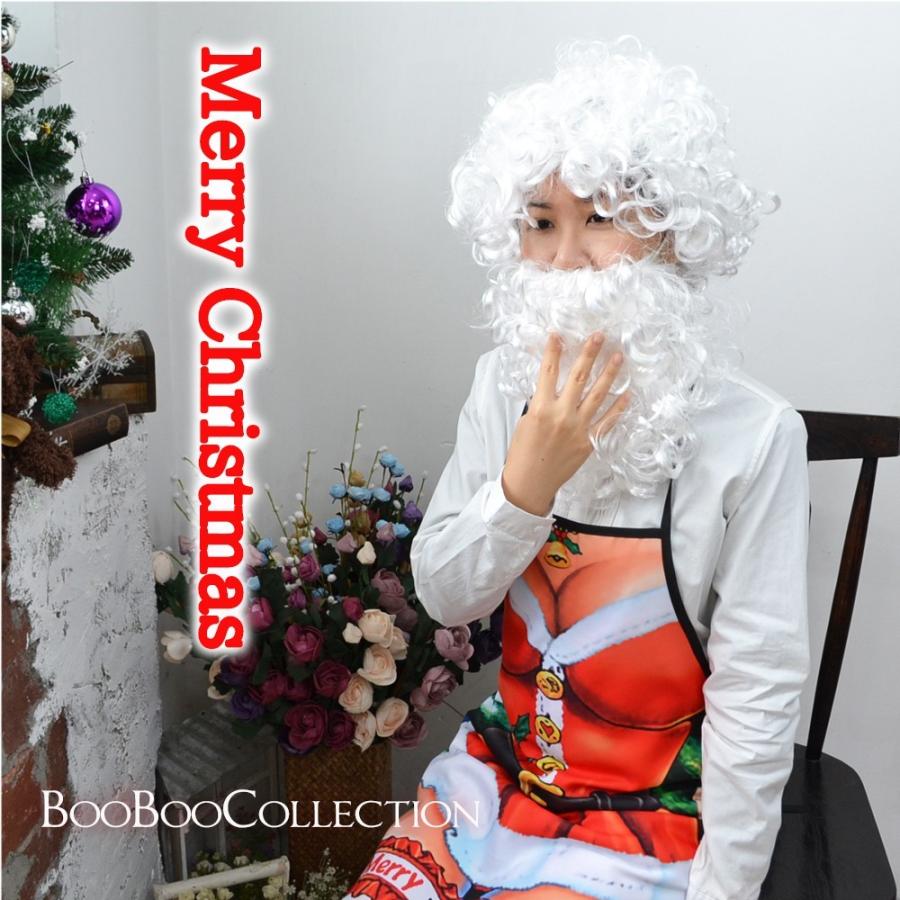 クリスマス サンタ Xmas衣装 コスプレ サンタウイッグ ヒゲSET かつら