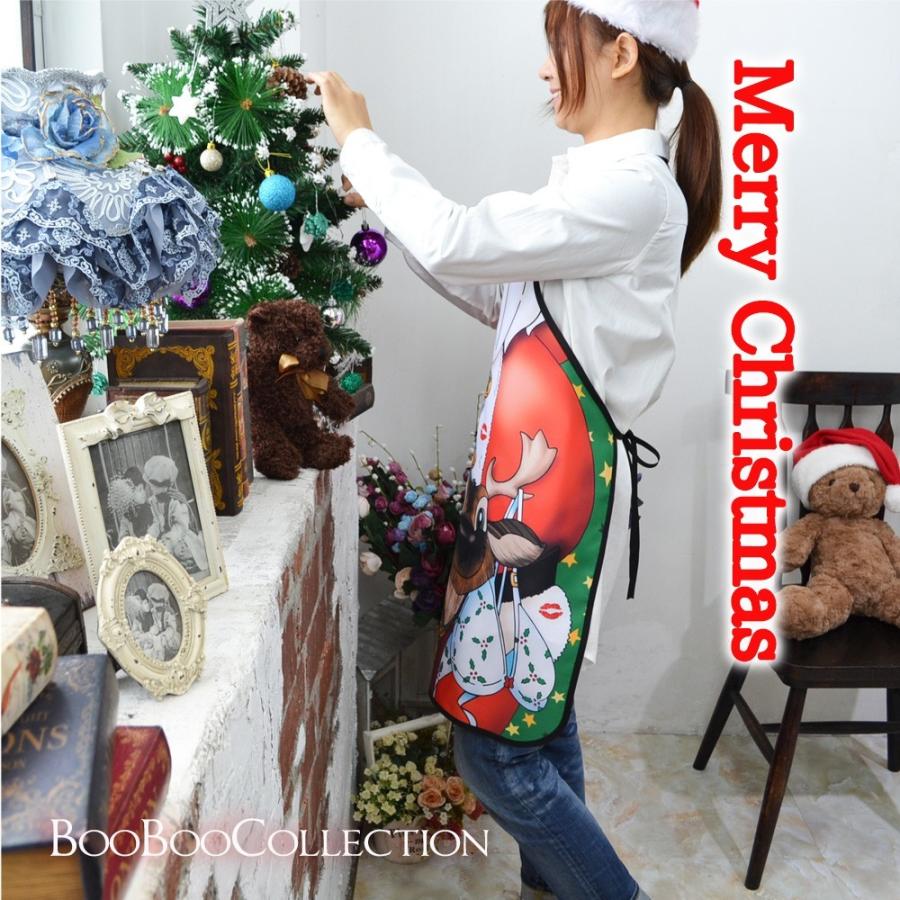 エプロン 前掛け クリスマス サンタ Xmas衣装 コスプレ イベント