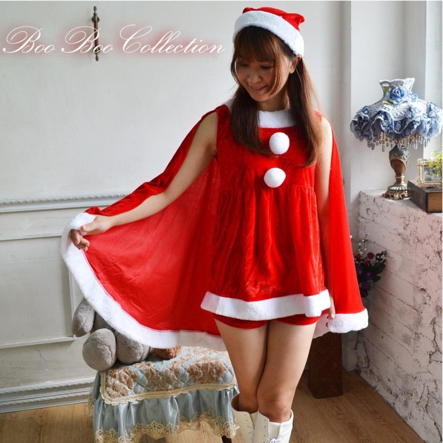 クリスマス サンタ Xmas衣装 コスプレ チュニックセット レッドサンタ｜boo-colle｜03