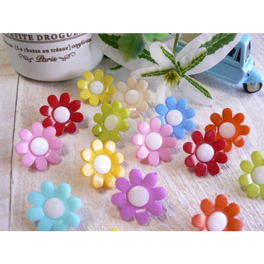 ボタン お花 フラワー カラフル 手芸 10個 Btn 344 ブーブーハウス Yahoo 店 通販 Yahoo ショッピング