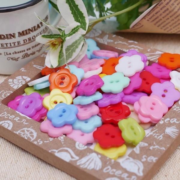 ボタン お花 フラワー おはな ボタン 手芸 10個入り 12mm #391