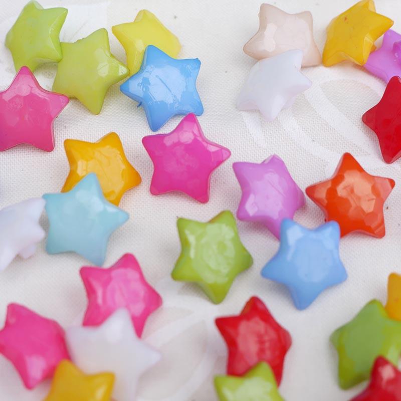 ボタン 星 立体 手芸 ホシ ほし スター 100個 #509 : ブーブーハウス