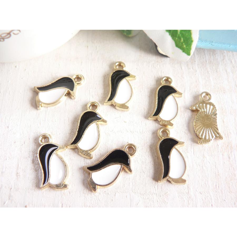 チャーム ペンギン 8個入 手芸 パーツ ハンドメイド #880‐2 : ブーブー