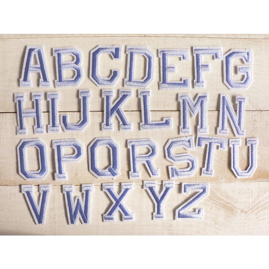 アルファベット 水色 みずいろ 英文字 アイロンワッペン A Zを選んでください その２ Mizuiro2 A Z ブーブーハウス Yahoo 店 通販 Yahoo ショッピング