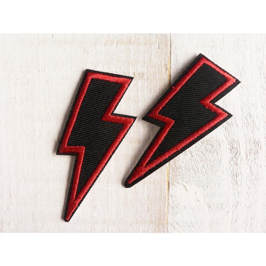 ワッペン イナズマ サンダーボルト 稲妻 10マンボルト アイロン