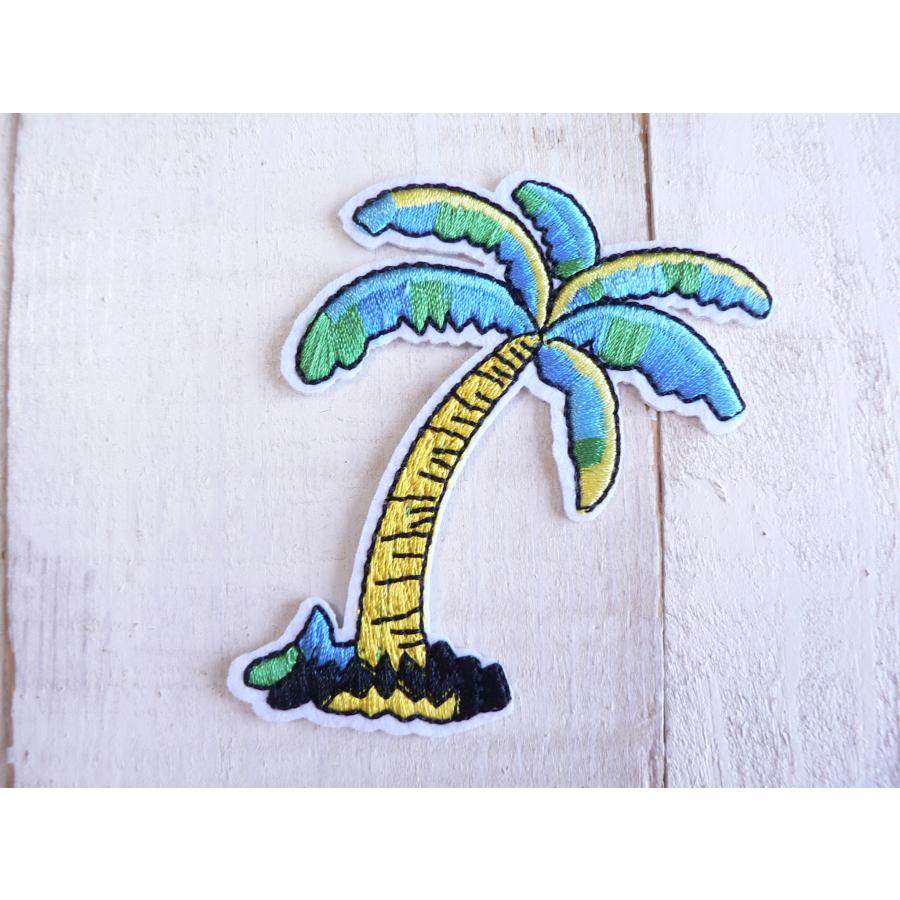 ワッペン ヤシの木 1枚 パームツリー ハワイアン ハワイ アイロン