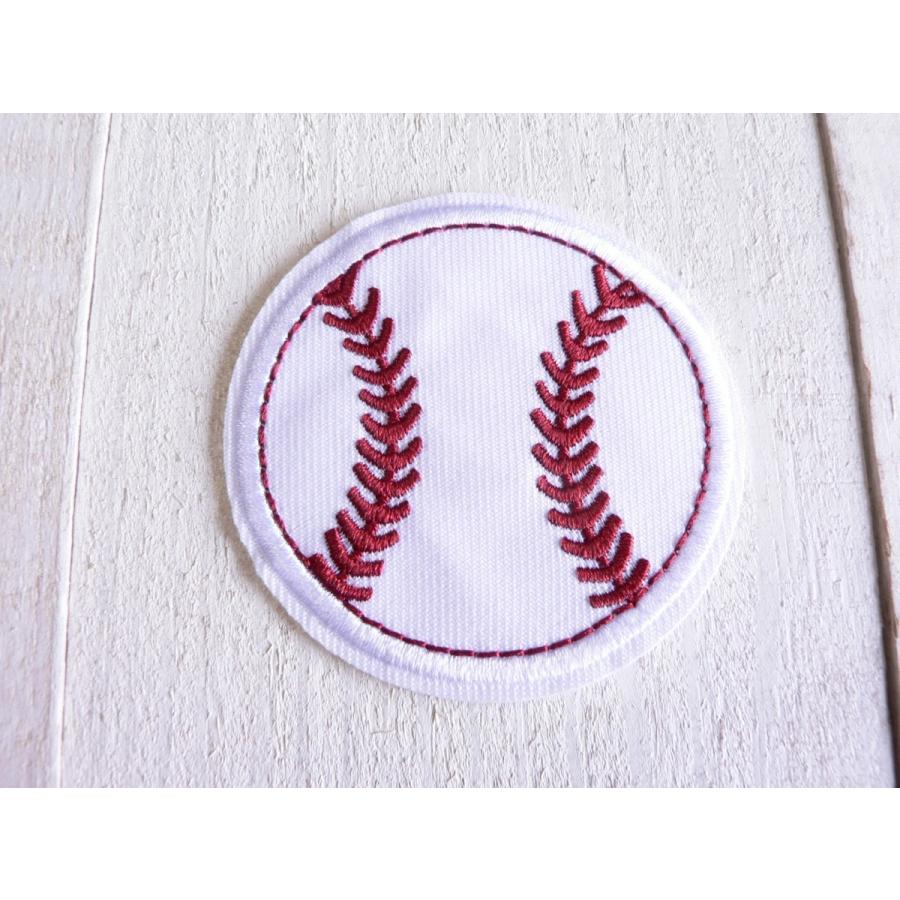 ワッペン アイロンワッペン 野球ボール 野球 スポーツ Wap11 0315 ブーブーハウス Yahoo 店 通販 Yahoo ショッピング