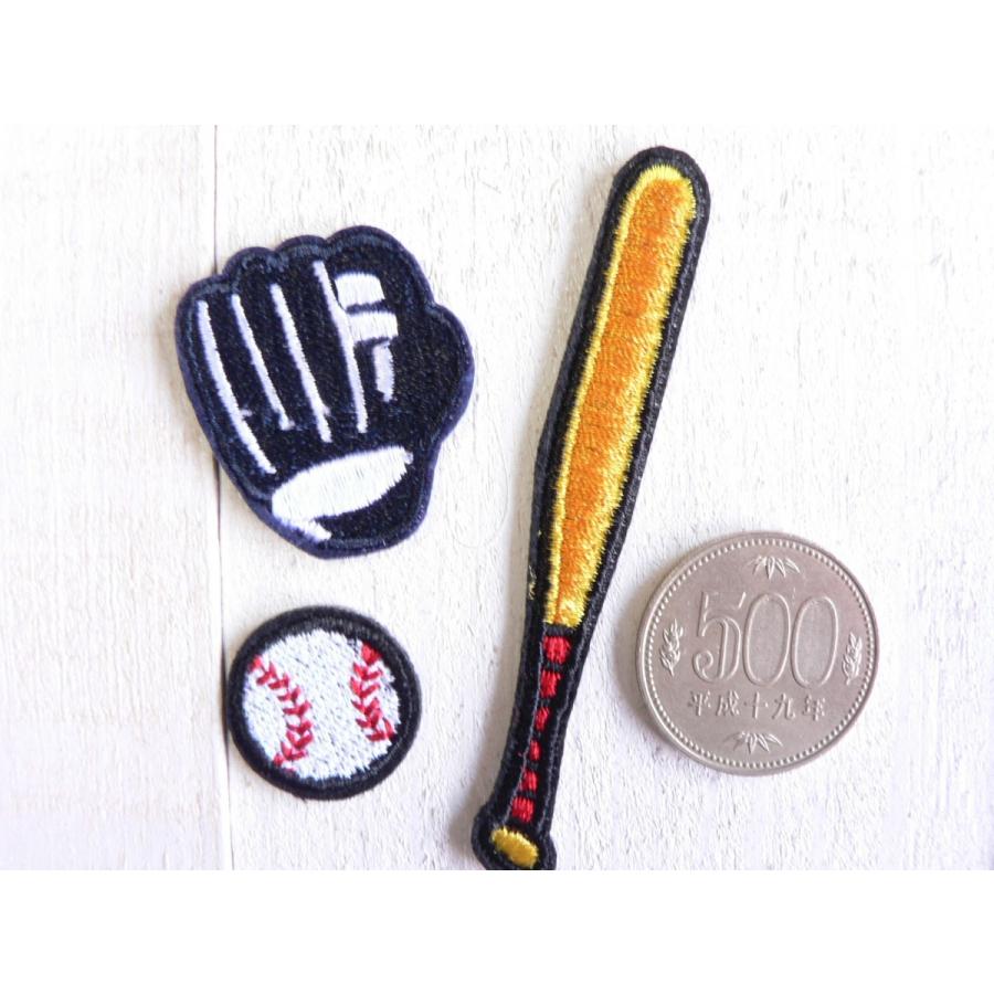 野球 バット グローブ ボール 黒3点セット ワッペン アイロンワッペン スポーツ Wap11 6 ブーブーハウス Yahoo 店 通販 Yahoo ショッピング