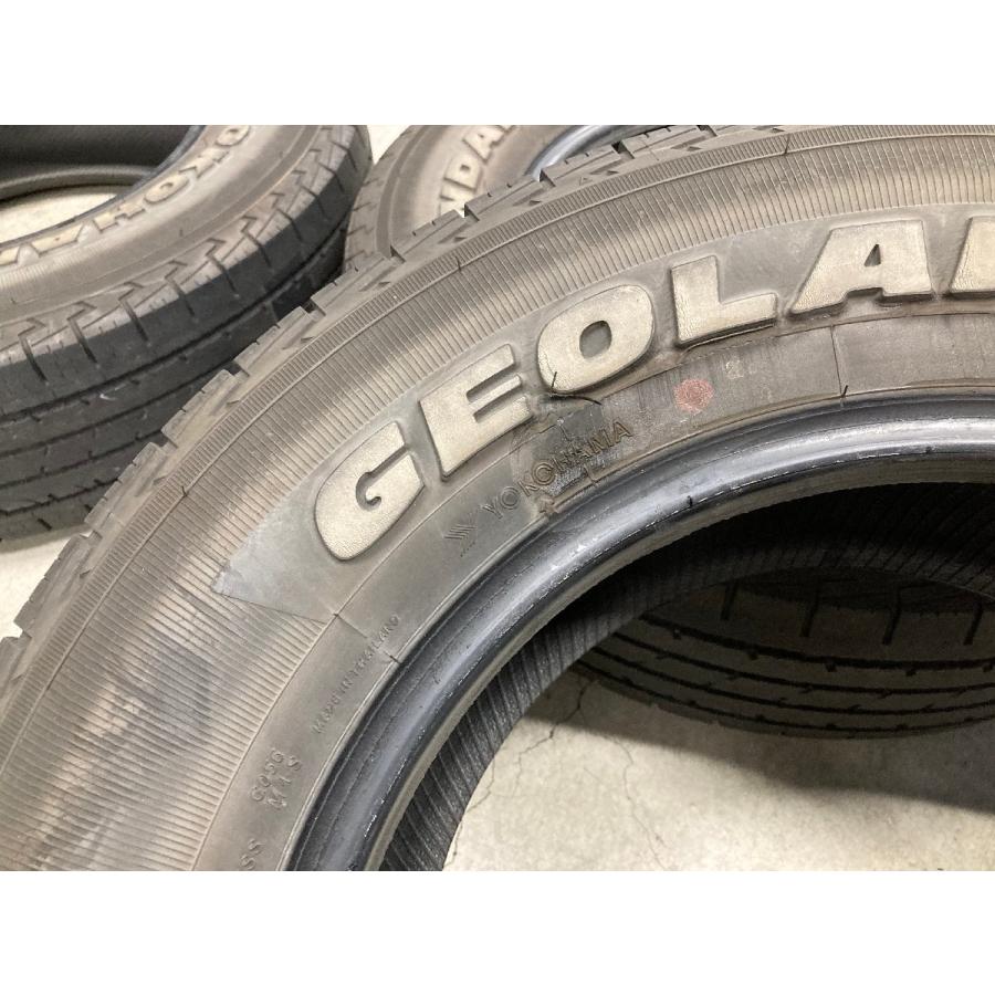 □4301 手渡し大歓迎 YOKOHAMA ヨコハマ GEOLANDAR H/T ジオランダー 195/80R15 107/105L LT ホワイトレター ハイエース レジアスエース 等｜booboousedwheel｜04