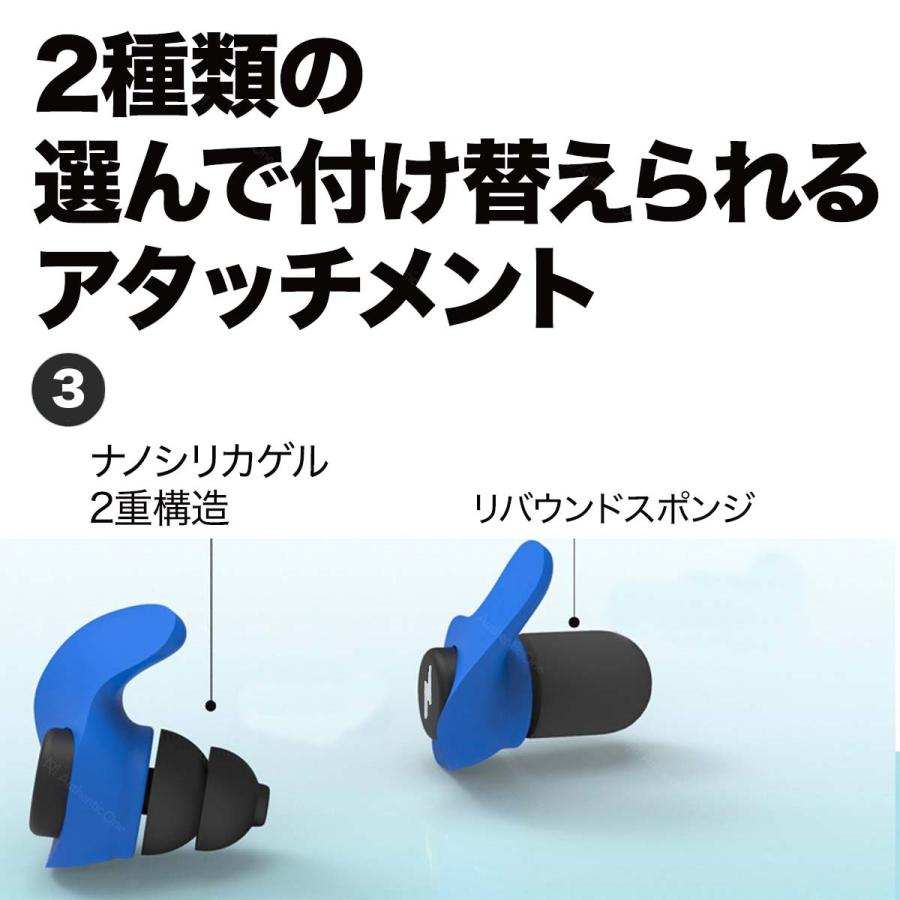 耳栓 高性能 最強 睡眠用 快眠グッズ アンチノイズ ノイズ