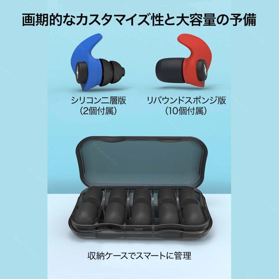 耳栓 高性能 最強 睡眠用 快眠グッズ アンチノイズ ノイズリダクション