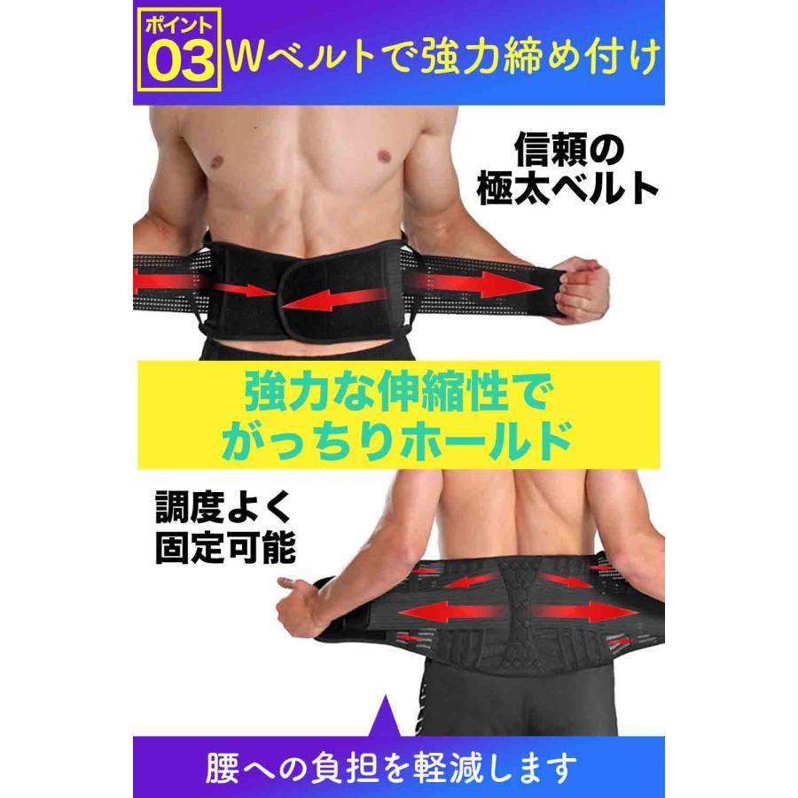 圧倒的固定力】コルセット 腰サポーター 腰用ベルト 腰ベルト 腰 整体
