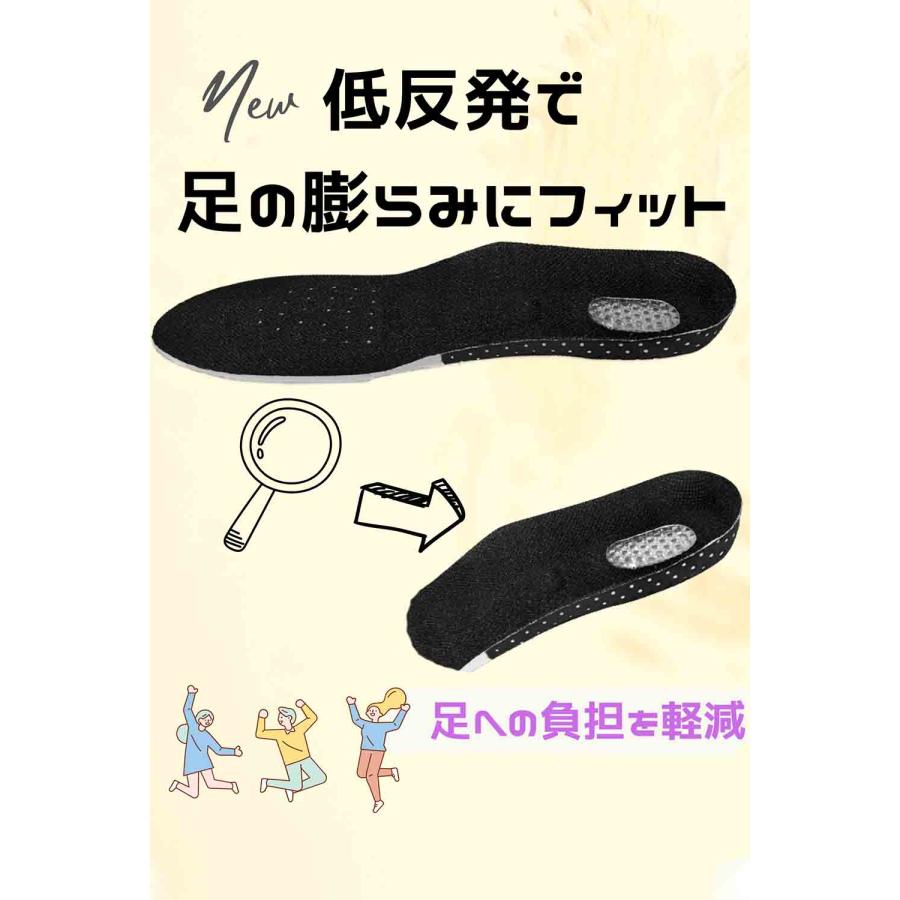 インソール 衝撃吸収 中敷き アーチサポート 偏平足 土踏まず 反発 立体 3D 中敷き? 疲れにくい 立ち仕事 シークレット スニーカー ...