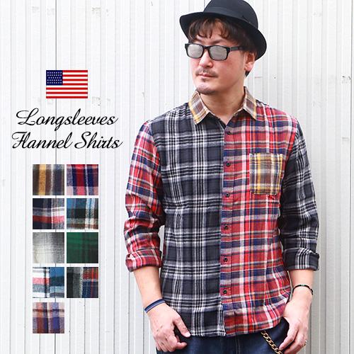 アメカジ スタンダード レギュラーカラー 長袖ネルチェックシャツ Aim ブギースタイル 通販 Yahoo ショッピング