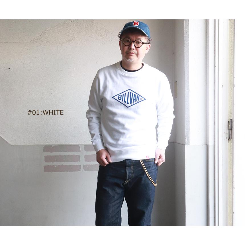 BILLVAN ビルバン アメカジ・定番ひし形ロゴ ミニ裏毛・ロングT BILLVAN ビルバン アメカジ・定番ひし形ロゴ ミニ裏毛・ロングT
