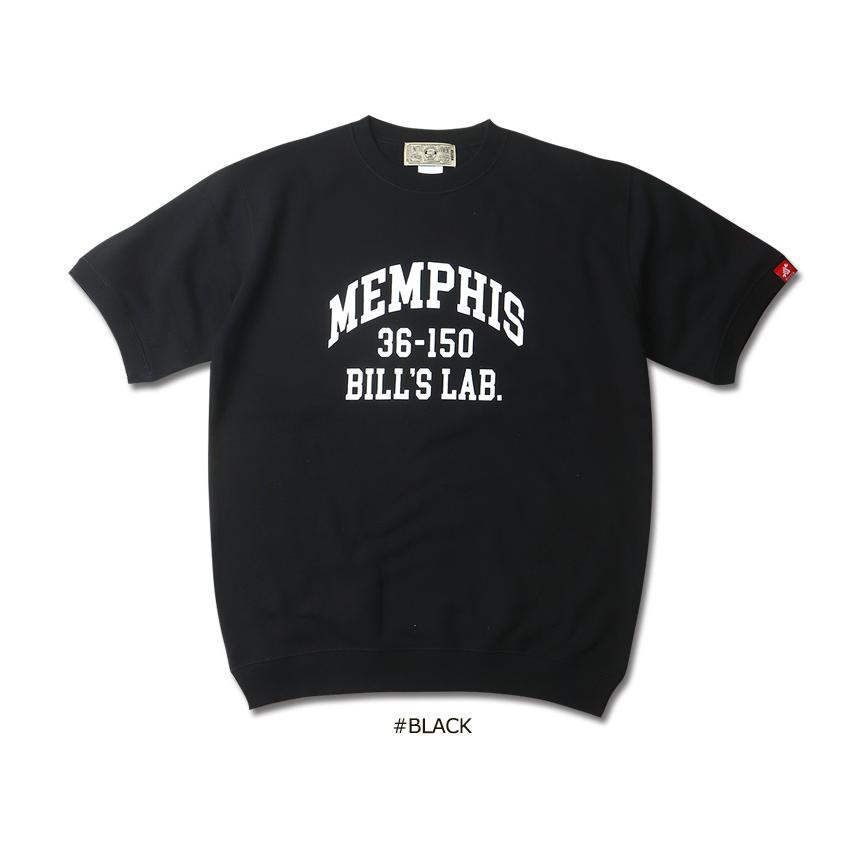 BILLVAN フレンチテリー MEMPHIS カレッジプリント 裏パイル 半袖ライト・スウェット メンズ アメカジ｜boogiestyle｜03