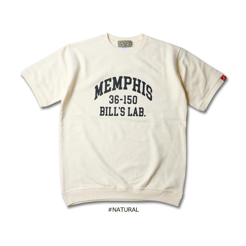 BILLVAN フレンチテリー MEMPHIS カレッジプリント 裏パイル 半袖ライト・スウェット メンズ アメカジ｜boogiestyle｜04