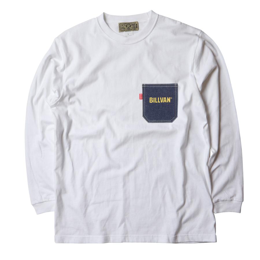 BILLVAN（ビルバン） デニムポケット ヘビーウェイト ロングTシャツ 