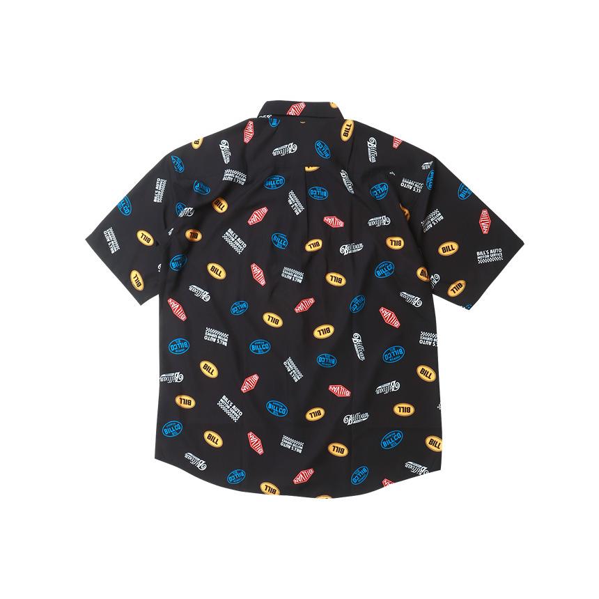 【コレ見て！】 新品 BILLVAN・アメカジロゴ接触冷感・総柄シャツ・アロハシャツ BILLVAN（ビルバン） BILLVAN・アメカジロゴ接触冷感・総柄シャツ