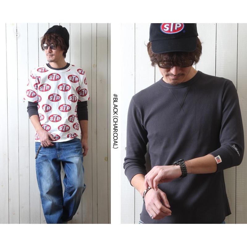 Tシャツ BILLVAN ワッフル フィットスタイル 7分袖Ｔシャツ アメカジ パックシリーズ メンズ アメカジ｜boogiestyle｜02